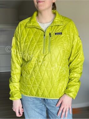 Patagonia Nano Puff Pullover Large Green Oasis Jacket L